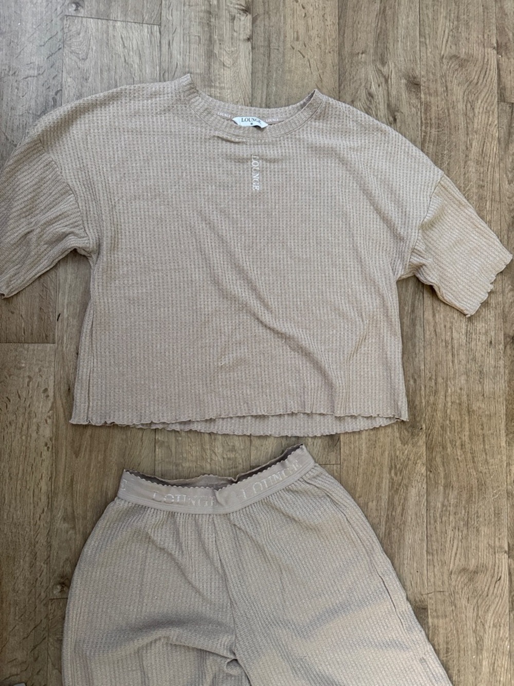 Beige Ribbed Cropped Top - Women’s Intimates